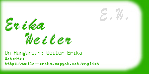 erika weiler business card